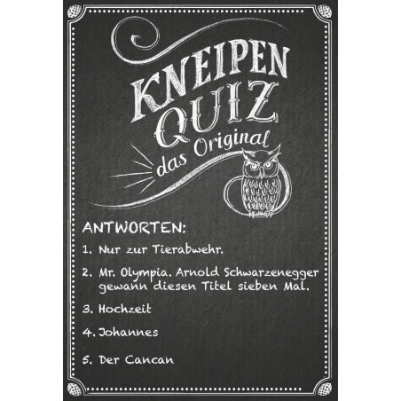 moses. - Kneipenquiz - Das Original