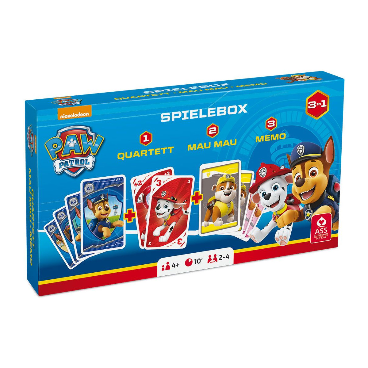 ASS Altenburger Spielkarten - Paw Patrol - Spielebox