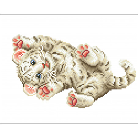 Diamond Dotz - Original Diamond Painting - Baby Tiger Roly Poly 35,5 x 28 cm