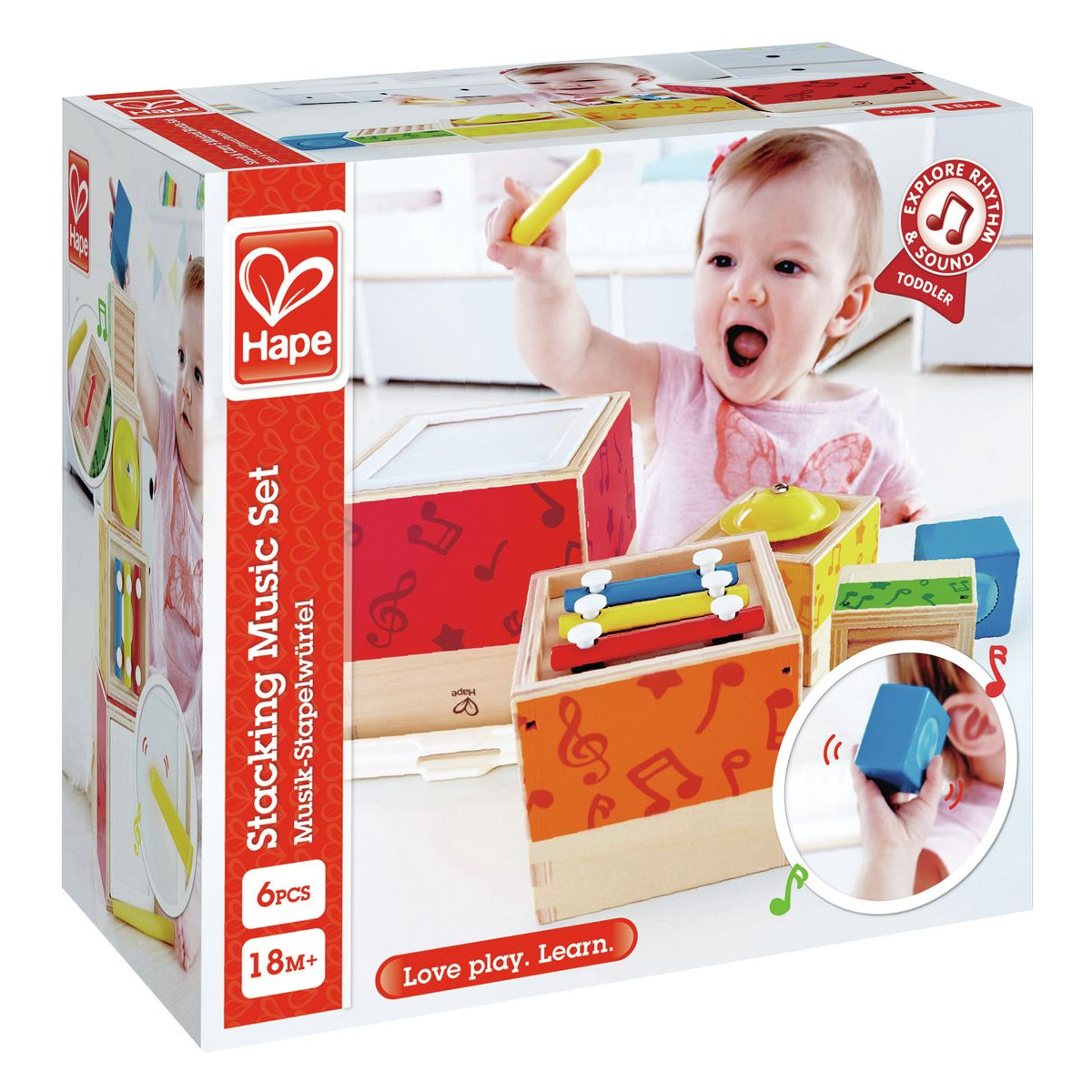 Hape - Musik-Stapelwürfel