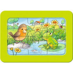 Ravensburger - Kleine Gartentiere, 3 x 6 Teile