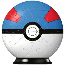 Ravensburger - 3D Puzzle-Ball - Pokémon Pokéballs - Superball, 54 Teile