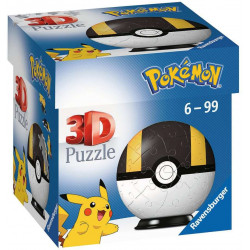 Ravensburger - 3D Puzzle-Ball - Pokémon Pokéballs - Hyperball, 54 Teile