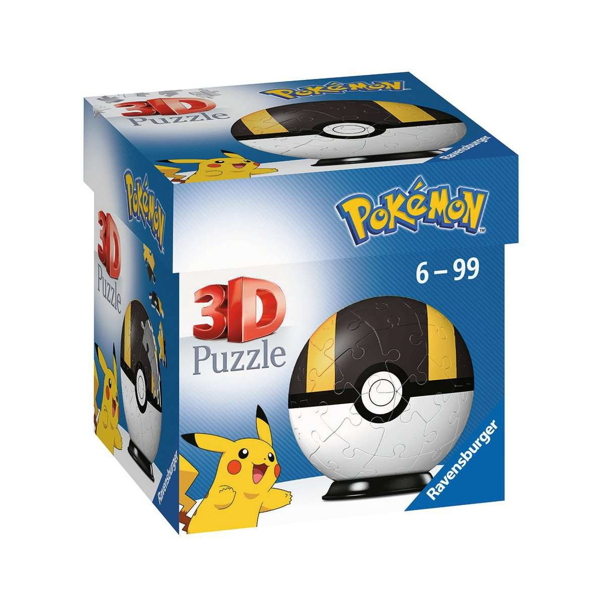 Ravensburger - 3D Puzzle-Ball - Pokémon Pokéballs - Hyperball, 54 Teile