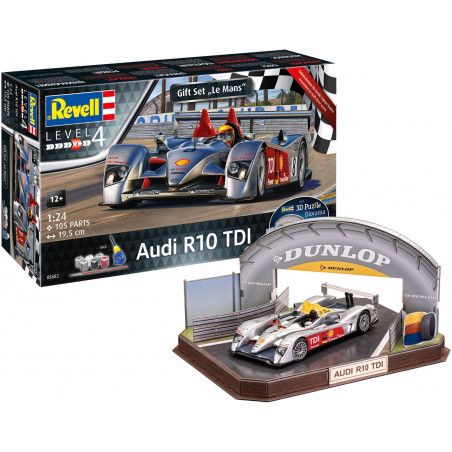 Revell - Geschenkset Audi R10 TDI LeMans + 3D Puzzle