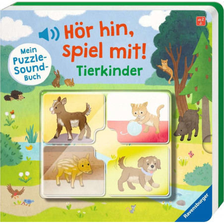 Ravensburger - Hör hin, spiel mit! Mein Puzzle-Soundbuch: Tierkinder Ravensburger - Hör hin, spiel mit! Mein Puzzle-Soundbuch: Tierkinder