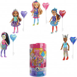 Mattel - Barbie - Color Reveal Chelsea Puppe, Party Serie,  Anziehpuppe, Modepup