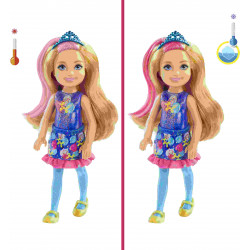 Mattel - Barbie - Color Reveal Chelsea Puppe, Party Serie,  Anziehpuppe, Modepup