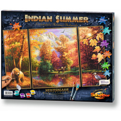 Schipper Malen-nach-Zahlen - Meisterklasse Triptychon - Indian Summer