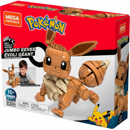 Mega Bloks - Pokémon Jumbo Evoli, Bauset, Bausteine, Sammelfigur