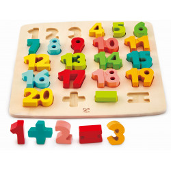 Hape - Puzzle mit Zahlen und Rechensymbolen, 24 Teile