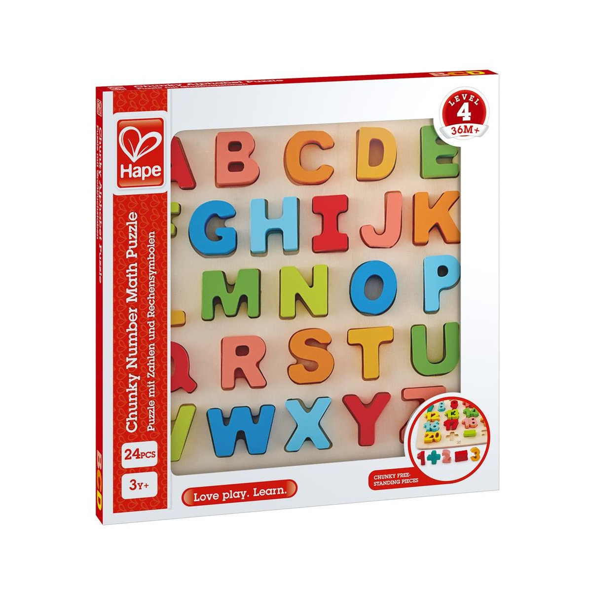 Hape - Puzzle mit Großbuchstaben, 27 Teile