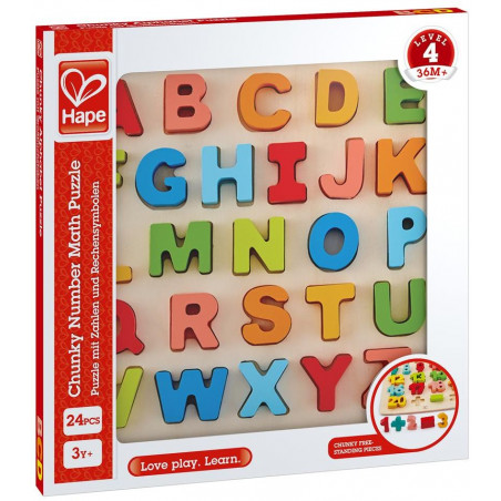 Hape - Puzzle mit Großbuchstaben, 27 Teile