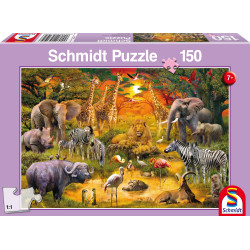 Schmidt Spiele - Tiere in Afrika, 150 Teile