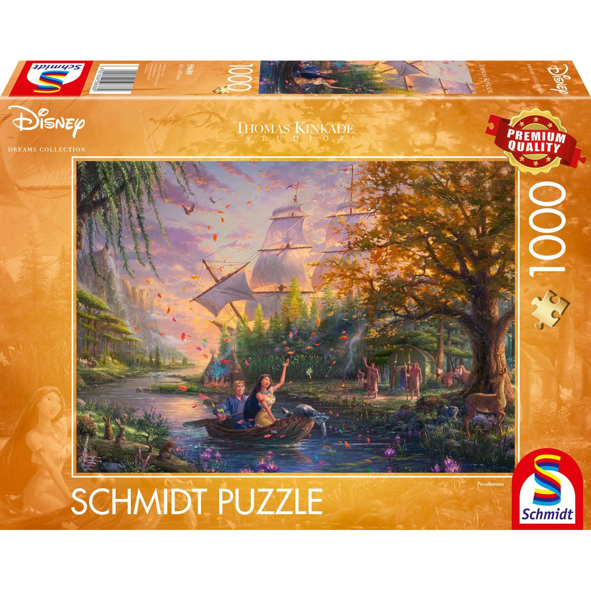 Schmidt Spiele - Disney, Pocahontas, 1000 Teile