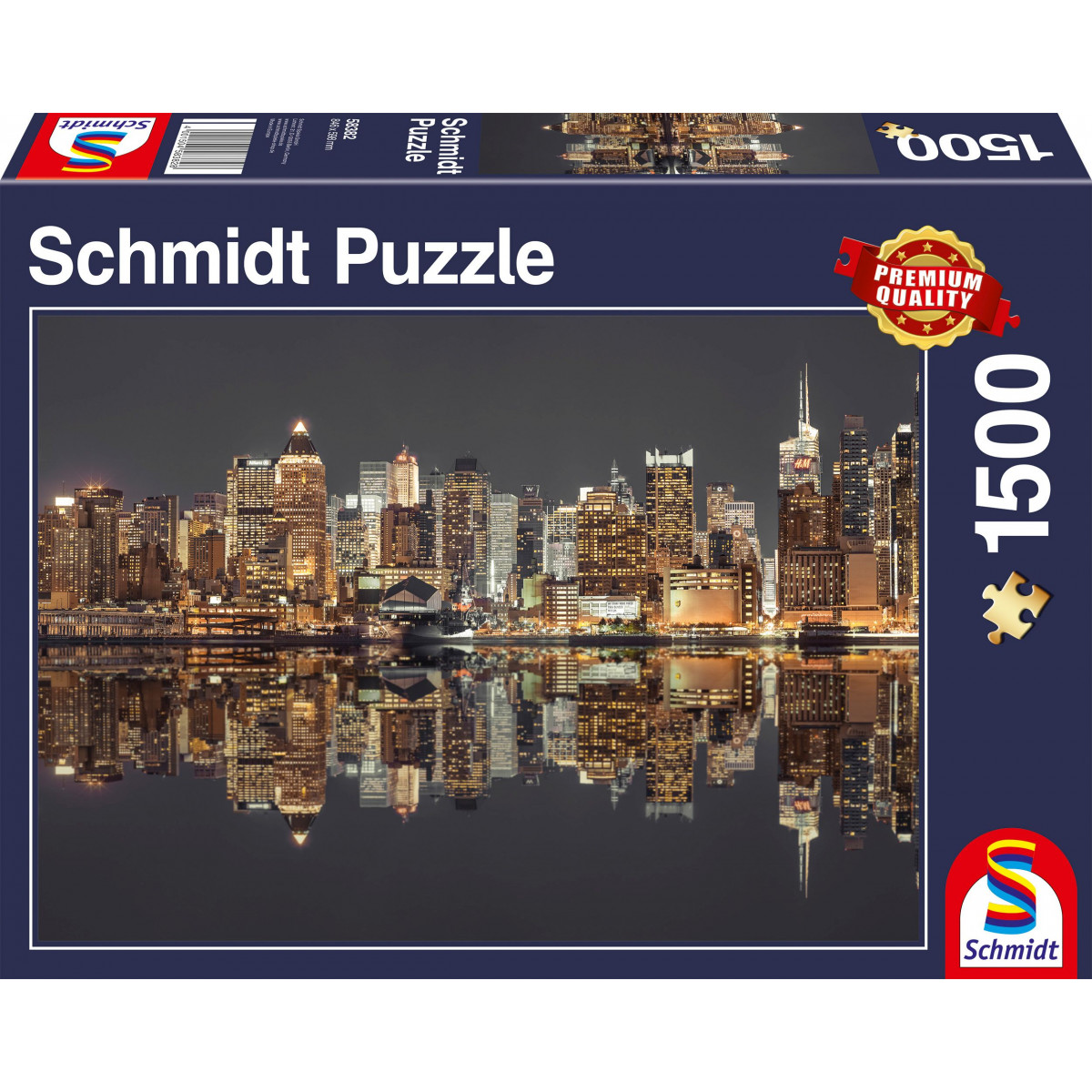 Schmidt Spiele - New York Skyline bei Nacht, 1500 Teile