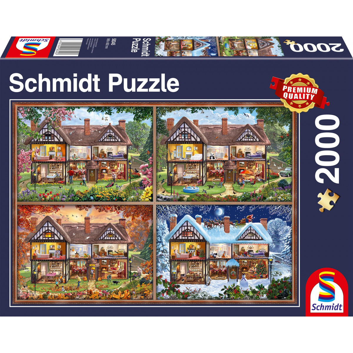 Schmidt Spiele - Jahreszeiten Haus, 1000 Teile