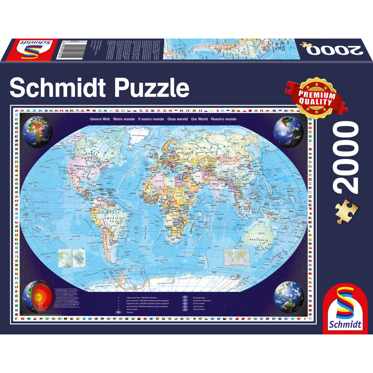 Schmidt Spiele - Unsere Welt, 2000 Teile