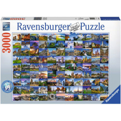 Ravensburger - 99 Beautiful Places in Europe, 3000 Teile