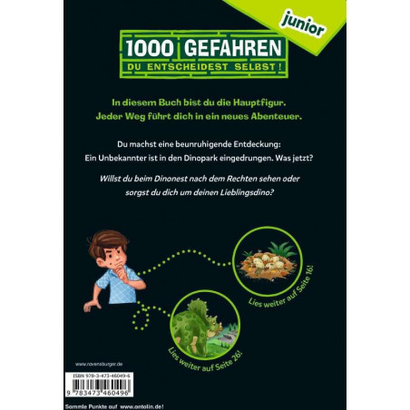 Ravensburger - 1000 Gefahren junior - Böses Spiel im Dinopark
