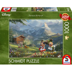 Schmidt Spiele - Disney, Mickey & Minnie in den Alpen, 1000 Teile