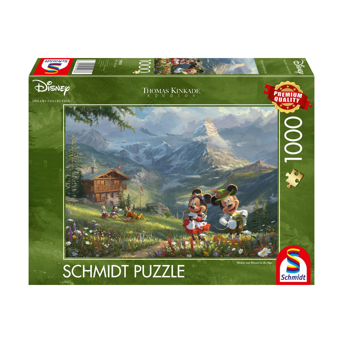 Schmidt Spiele - Disney, Mickey & Minnie in den Alpen, 1000 Teile