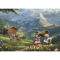 Schmidt Spiele - Disney, Mickey & Minnie in den Alpen, 1000 Teile