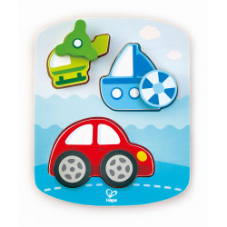 Hape - Dynamisches Fahrzeugpuzzle, 8 Teile