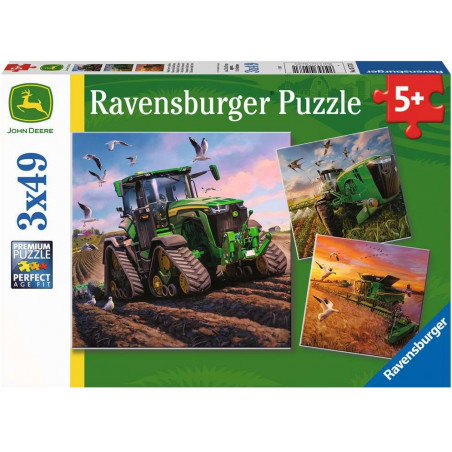 Ravensburger - John Deere in Aktion, 3 x 49 Teile