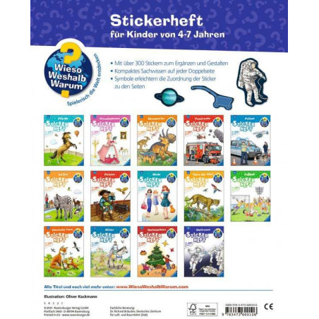 Ravensburger - Wieso? Weshalb? Warum? Stickerheft: Weltraum