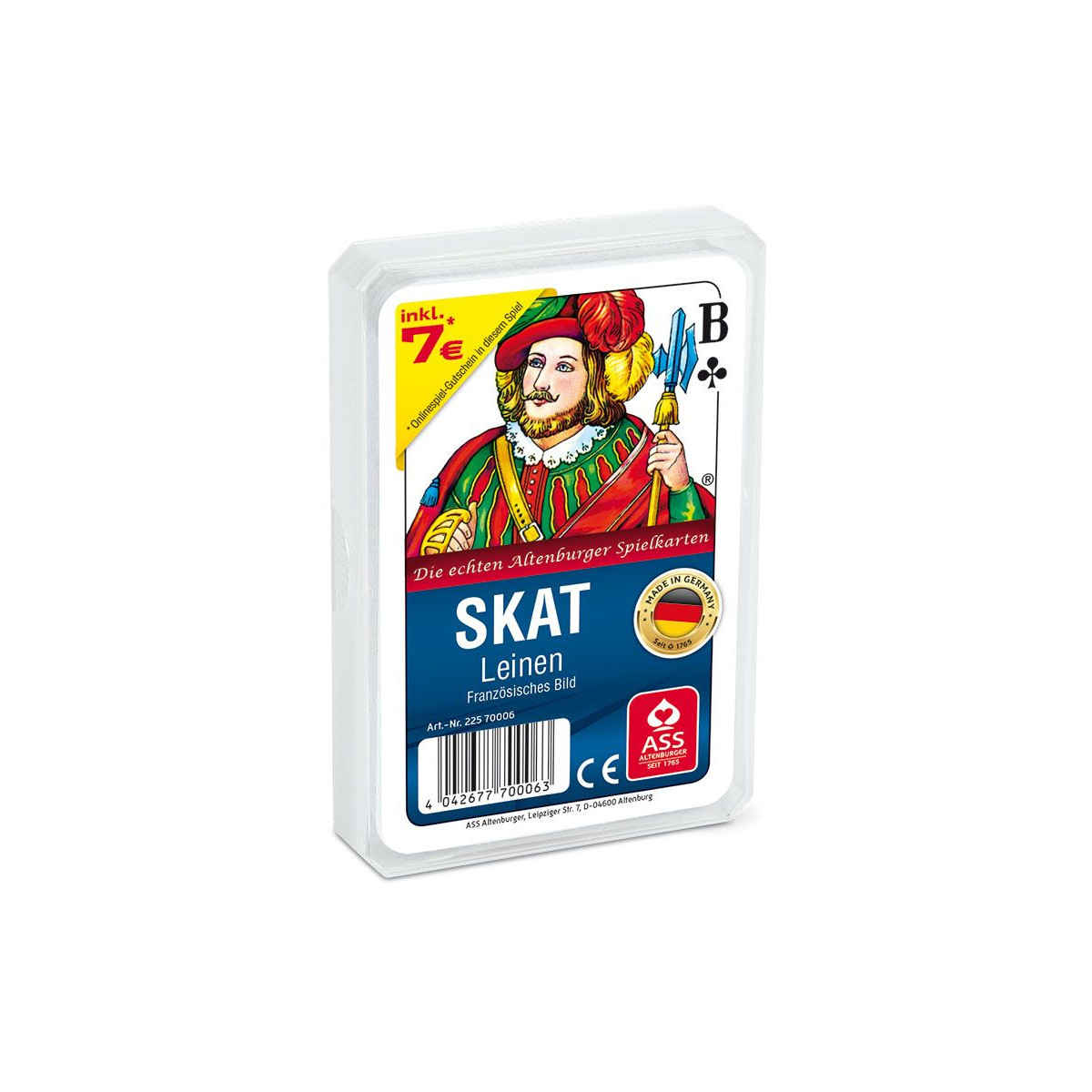 ASS Altenburger Spielkarten - Skat Leinen, französisches Bild