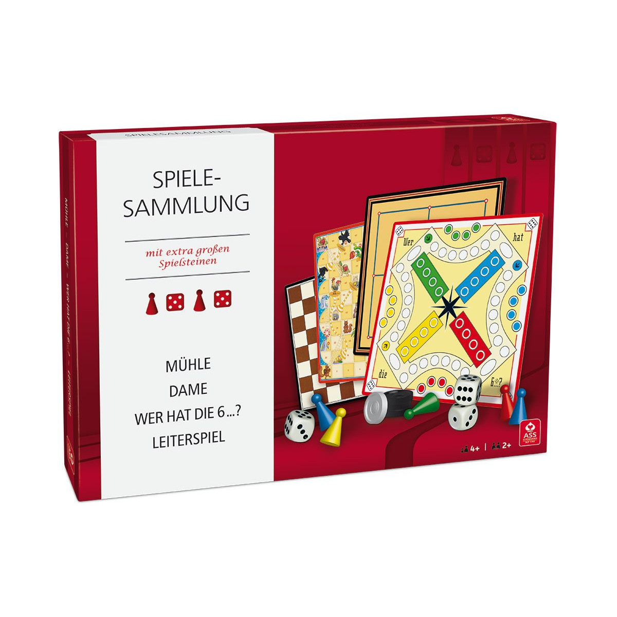 ASS Altenburger Spielkarten - Spielesammlung mit großen Spielsteinen