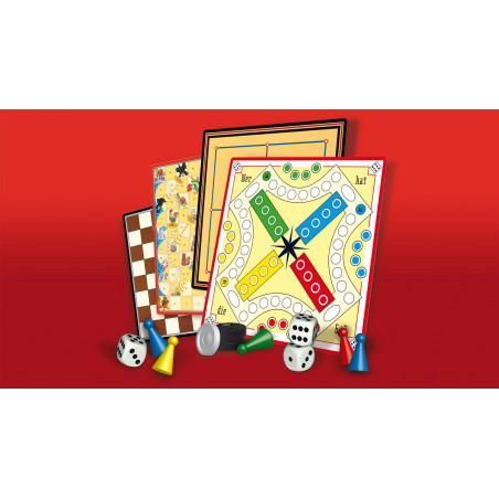 ASS Altenburger Spielkarten - Spielesammlung mit großen Spielsteinen ASS Altenburger Spielkarten - Spielesammlung mit großen Spielsteinen