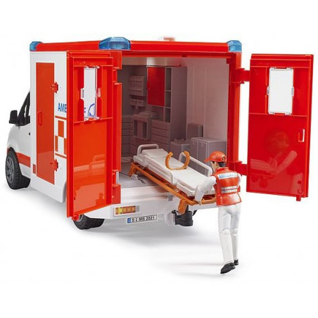 Bruder - MB Sprinter Ambulanz mit Fahrer und Light + Sound Modul