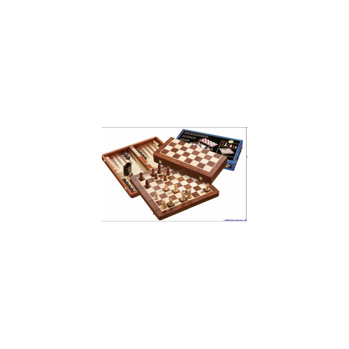 Philos - Schach-Backgammon-Dame-Set