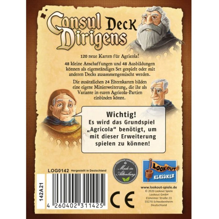 Lookout Spiele - Agricola - Consul Dirigens-Deck
