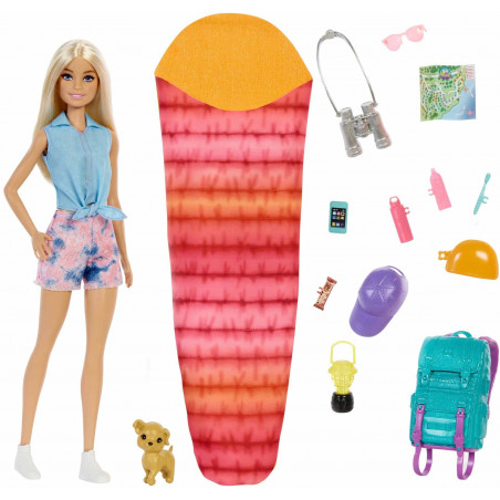 Barbie - Barbie It takes two Camping Set inkl. Malibu Puppe, Hund und Zubehör