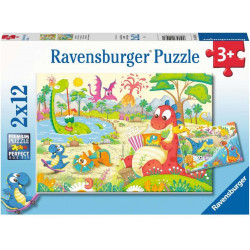 Ravensburger - Lieblingsdinos, 2 x 12 Teile