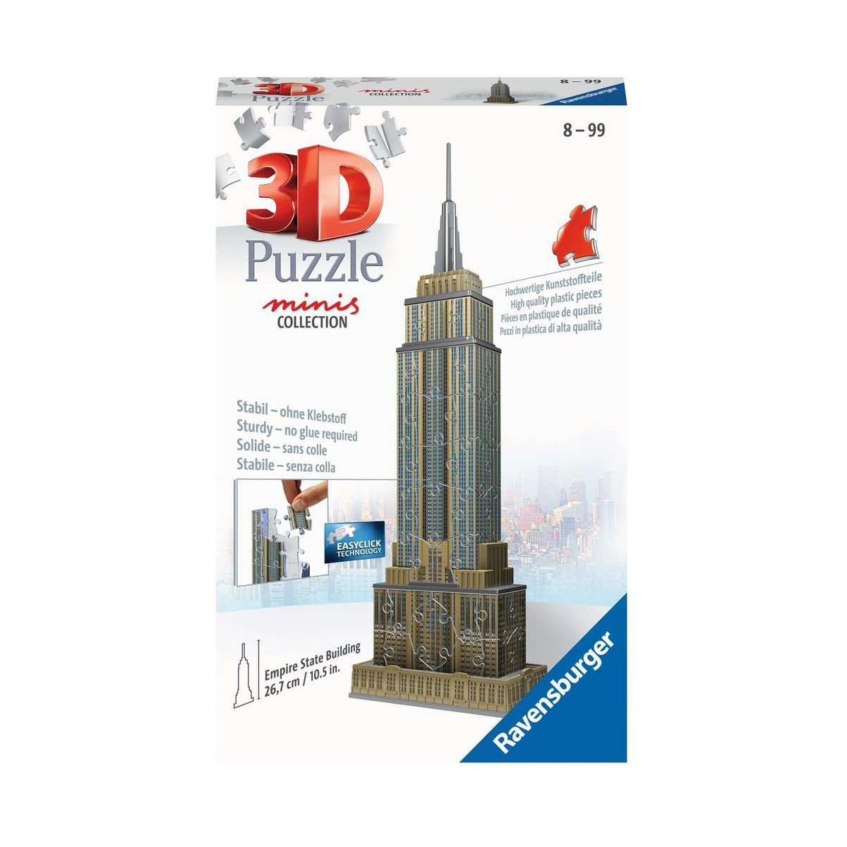 Ravensburger - 3D Puzzle - Mini Empire State Building, 54 Teile