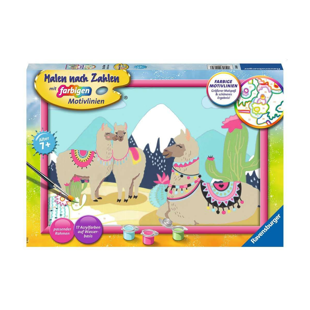 Ravensburger - Malen nach Zahlen - Glückliche Lamas