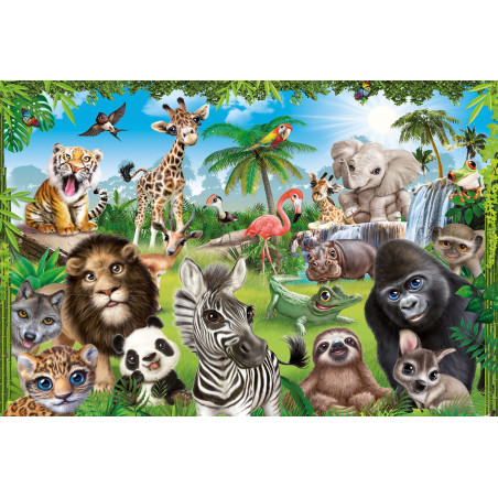 Schmidt Spiele - Animal Club, Wildtiere, 60 Teile