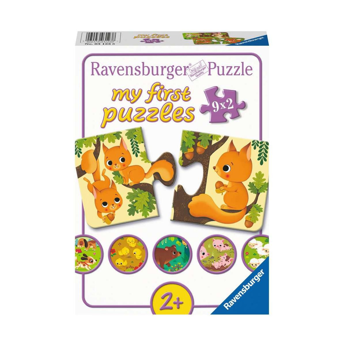 Ravensburger - Tiere und ihre Kinder, 9 x 2 Teile