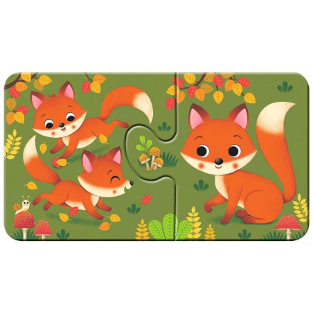 Ravensburger - Tiere und ihre Kinder, 9 x 2 Teile