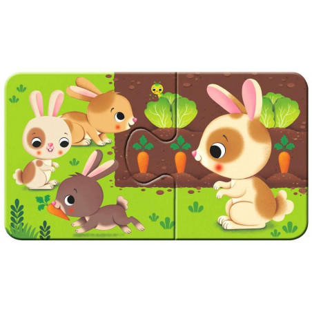 Ravensburger - Tiere und ihre Kinder, 9 x 2 Teile