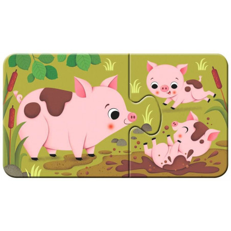 Ravensburger - Tiere und ihre Kinder, 9 x 2 Teile