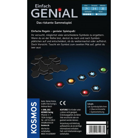 KOSMOS - Einfach Genial, Mitbringspiel KOSMOS - Einfach Genial, Mitbringspiel
