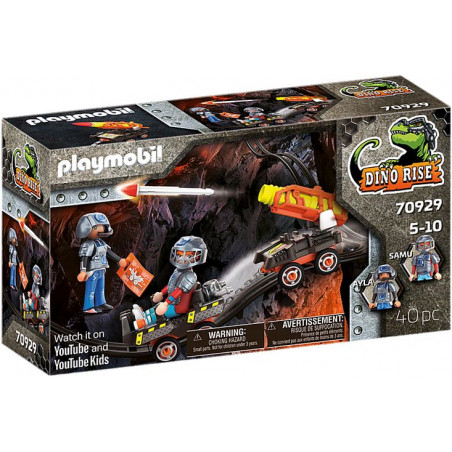 PLAYMOBIL 70929 - Dino Mine Raketenkart