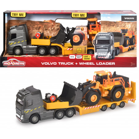 Majorette - Grand Series - Volvo Truck plus Wheel Loader