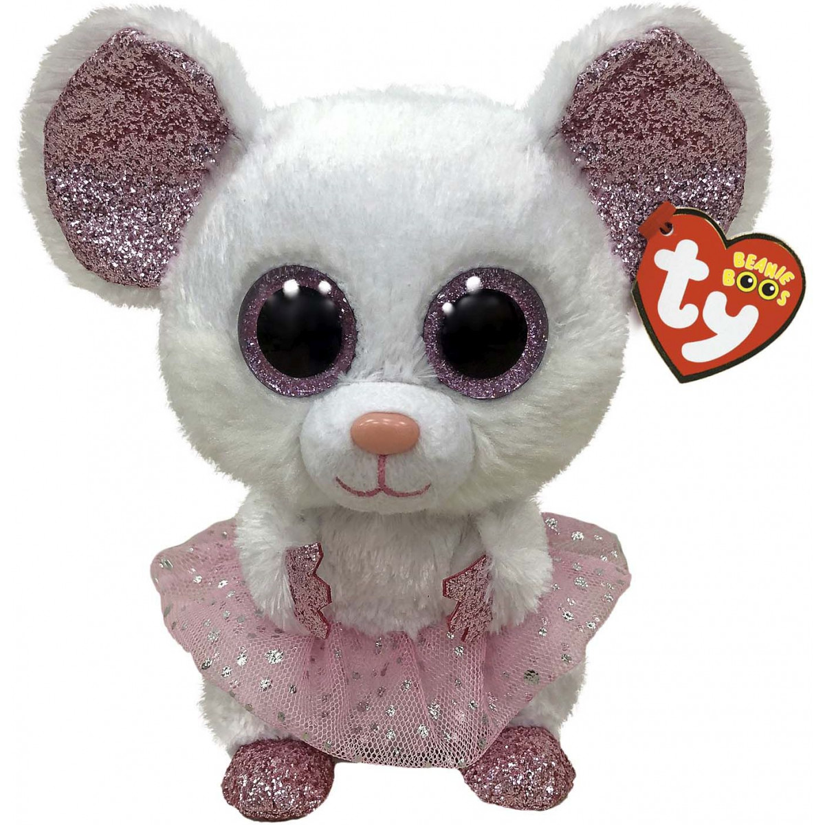 Ty - Beanie Boos - Nina Maus mit Tütü, 24 cm, medium