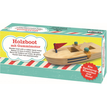 moses. - Holzboot mit Gummimotor moses. - Holzboot mit Gummimotor
